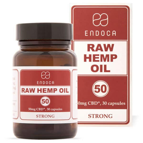 Endoca CBD Kapseln 15 % (30 Stück) Rohhanföl-Kapseln.